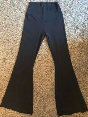 American Eagle Aerie Crossover Outfitters Black Flared High-Waist Leggings